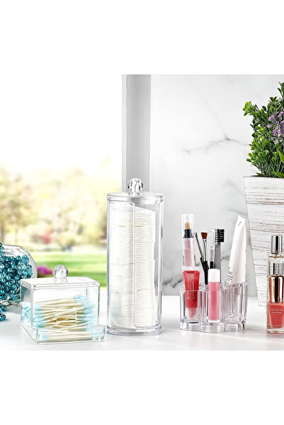 LeylArt Home مجموعة منظم مكياج مكونة من 3 قطع