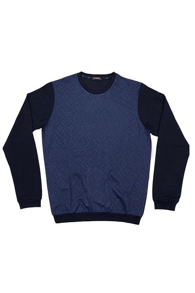 Masimar Men's Jacquard Crew Neck Sweatshirt