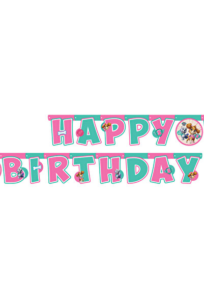 kidspartim لافتة كتابة عيد ميلاد سعيد بتصميم باو باترول سكاي