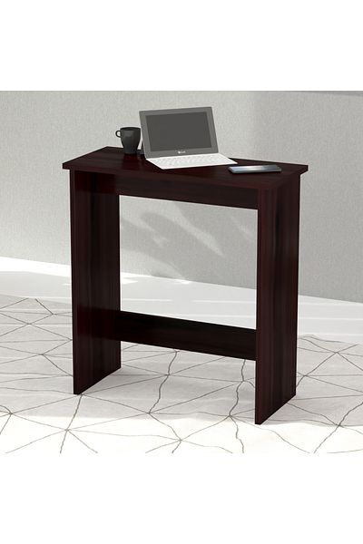 Mahmayi Study Desk with Foot Rest Support, Executive Desks Ideal for Home and Office - Dark Walnut