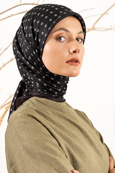 JAWEL وشاح نسائي ناعم ذو مربعات صغيرة