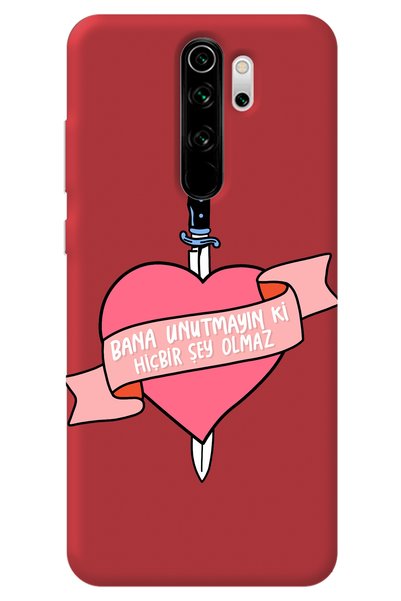 WANNA PROTECT Xiaomi Redmi Note 8 Pro Red Inside Velvet Don'T Forget Girl Pow...