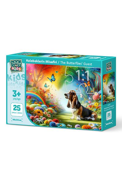 Art Puzzle Art Children's Butterflies Guest 25 Piece Puzzle