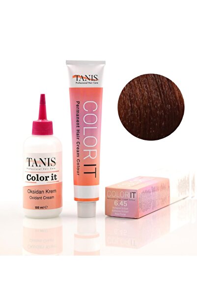 TANİS PROFESSİONAL TANİS COLOR-IT (100 ML) Permanent Saç boyası 6.45 (Maun Pa...