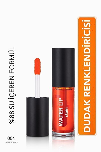 Flormar Kalıcı Dudak Renklendiricisi (turuncu) Water Lip Stain 004- BLACK Q W...