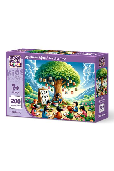 Art Puzzle Art Child Teacher Tree 200 Piece Puzzle