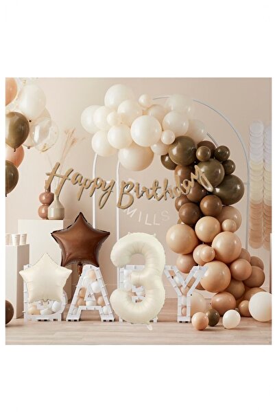 BİDOLUMUTLULUK Karamel Doğum Günü Seti Parti Eğlence Kutlama Seti
