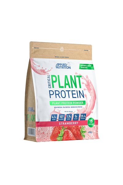 applied nutrition Critical Plant Protein, Strawberry, 450 GM