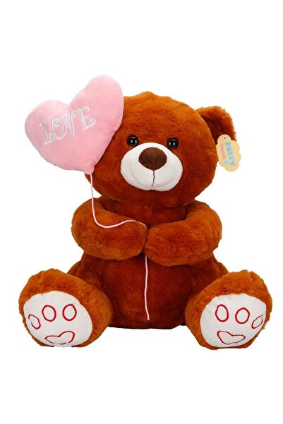 Puffy Friends Balon Tutan Peluş Ayı 40 cm - Kahverengi