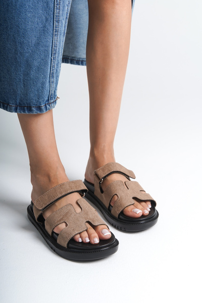 Capone Outfitters Γυναικείες Παντόφλες - Hrm Banded Design