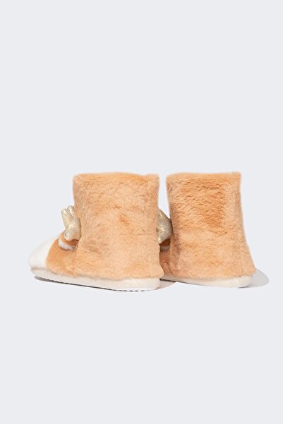 DeFacto Women's Christmas Themed Flat Sole Home Boots A8389Ax24Au