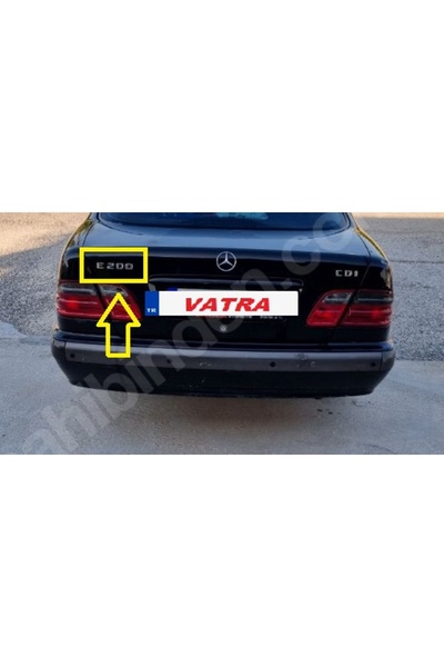 EDEXPORT W210 E200 CDI Uyumlu CDI Krom Bagaj Yazısı 3M 3D ABS