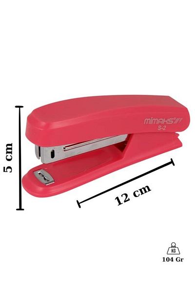 Mimaks Pink Stapler Set - No:24/6 Code: S7
