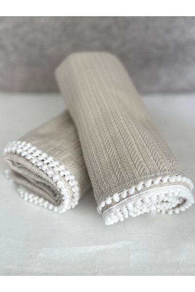 Miniworld Knitted Pattern Baby Blanket 100% Cotton