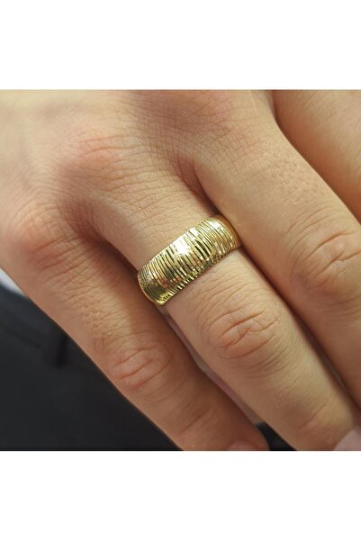 Altınköşe Erkek Şeritli Altın Alyans