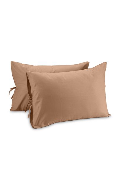 Sabia Organic 100% Cotton 50X60 cm Lace up Pillow Case Set 62 Strings (155 Tc)