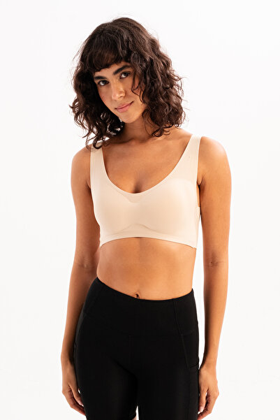 JUSTEVER Seamless Seamless Bra Skin Women's Laser Bra with Removable Pads - Blaze