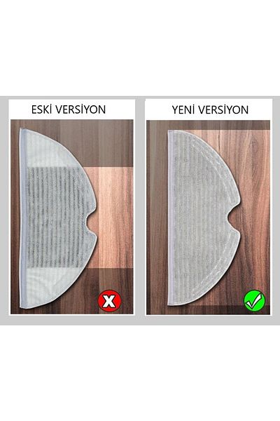robotyedek Xiaomi Mi Robot Vacuum Mop 1c - 2 in 1 Compatible, Full Full Surface, 2 Pieces Mop Fiber Cloth