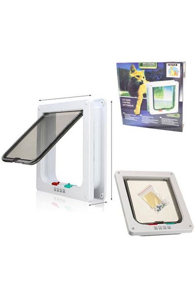 Haqos Cat Door - 4 Way (19X20X2)