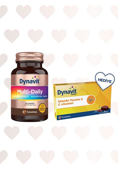 Dynavit متعدد الباستيل متعدد الفيتامينات اليومية والإنزيم المعدني Q10-روديولا 30 عروض عيد الحب