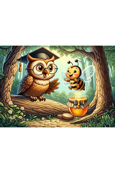 Art Puzzle 50 Pieces Art Child Wise Owl Puzzle