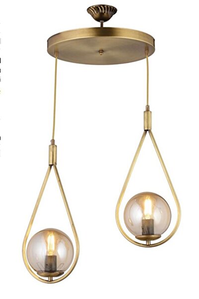 yürüyenlightt Yürüyen Abajur 2'li Damla Sarkıt Avize