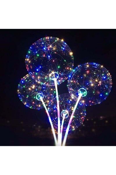 digitalavm akıllı alışveriş adresiniz 3 m Led Transparent Balloon Stick Full Set Lighted Balloon