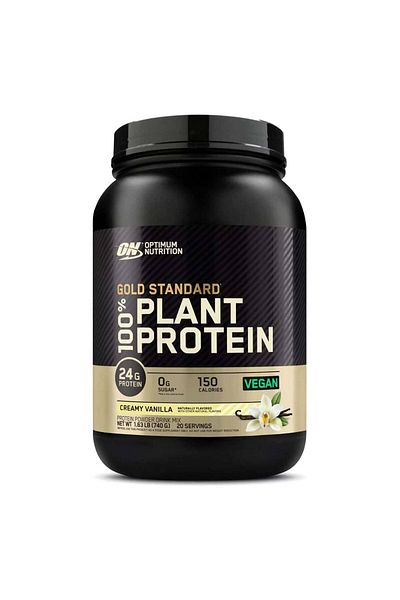 Optimum Nutrition Gold Standard 100% Plant Protein, Creamy Vanilla, 1.63 LB