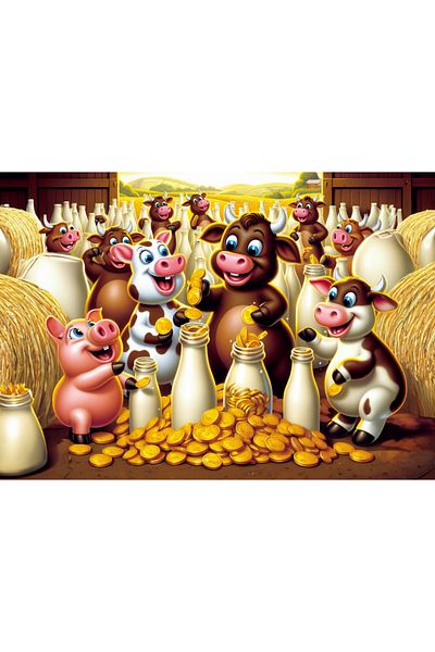 Art Puzzle Art Child's Milk Treasure 25 Piece Puzzle