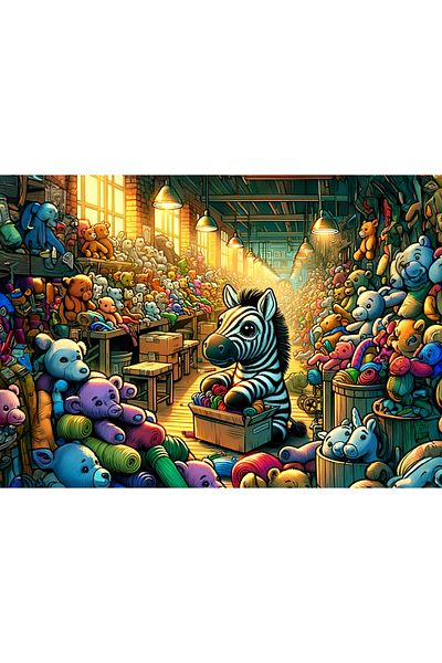 Art Puzzle Art Children's Toy Factory 100 Piece Puzzle