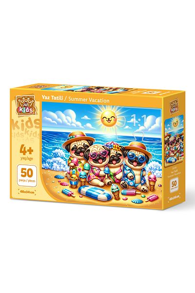 Art Puzzle Art Children's Summer Holiday 50 Piece Puzzle