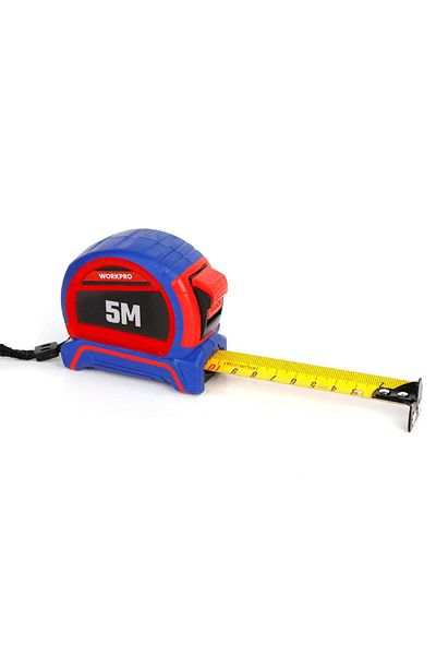 Workpro Wp 261041   5Mx25Mm Nylon Coating Yellow Double Sided Magnetic Steel Strip Meter