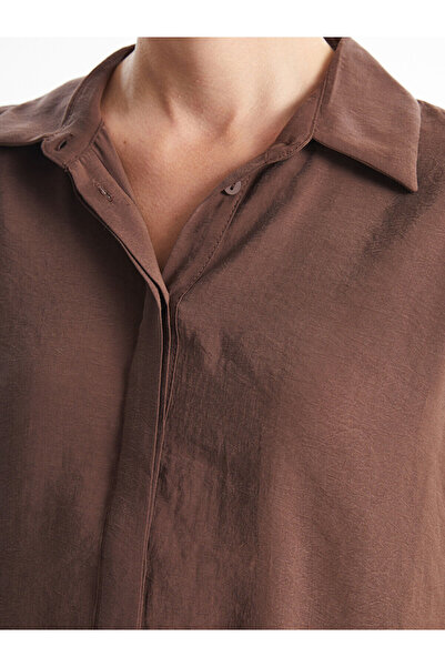 LC Waikiki Lcwk Düz Uzun Kollu Kadın Gömlek