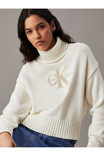 Calvin Klein CHENILLE MONOLOGO SWEATER