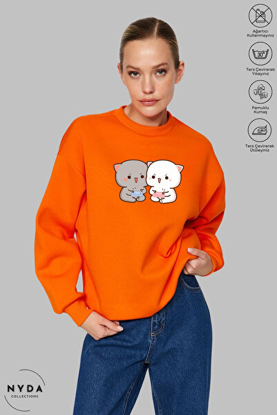 Nyda Collections Dugorukav Bubu Dudu igraška majica bez kapuljače - široka ma...