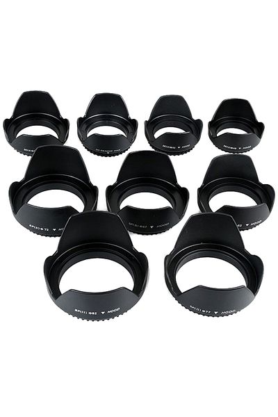 Choice 49mm 52mm 55mm 58mm 62mm 67mm 72mm 77mm Screwed Flower Petal LENS HOOD for canon nikon Sony camer...