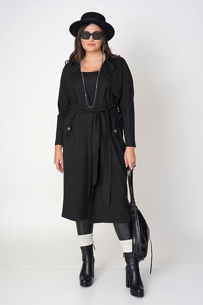 Büyük Moda Suede Trench Coat