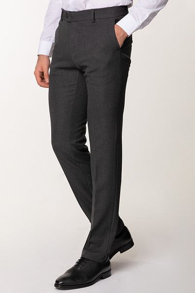 Mcr Straight Anthracite Color Slim Fit Classic Men's Trousers