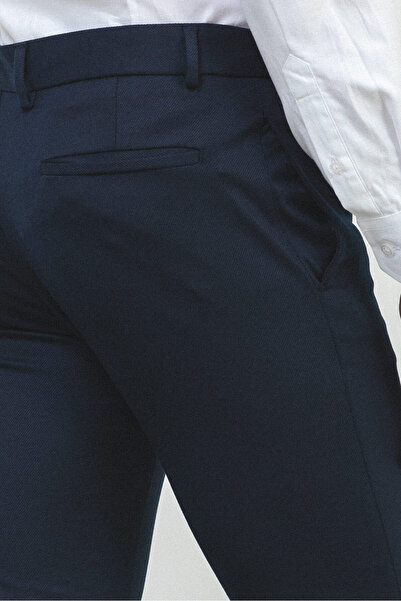 Mcr Super Slim Fit Çizgi Detaylı Erkek Pantolon Lacivert - 38100.22K