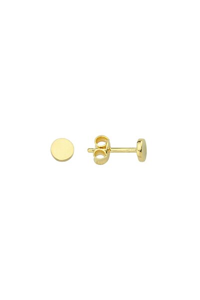 GOLDKUPE 14 Ayar Altın Minik Yuvarlak Küpe 0,62 gr
