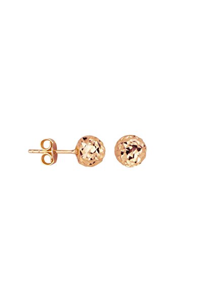 GOLDKUPE 14 Ayar 7 mm Altın Top Küpe 2,10 gr
