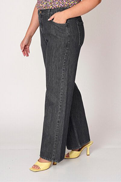 Büyük Moda High Waist Straight Cut Jeans