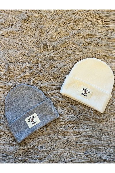 enes baby Pack of 2 Flexible Rib College Leaauge Beanie