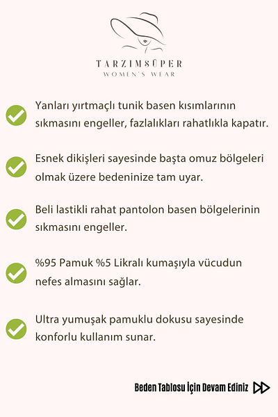 tarzımsüper Σετ διπλό κοστούμι με σχίσιμο στο πλάι με ραβδώσεις Comfort παντελόνι τουνίκ 2 τμχ Κομψό σετ από κάτω προς τα πάνω