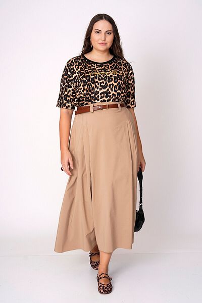 Büyük Moda Pleated Midi Skirt