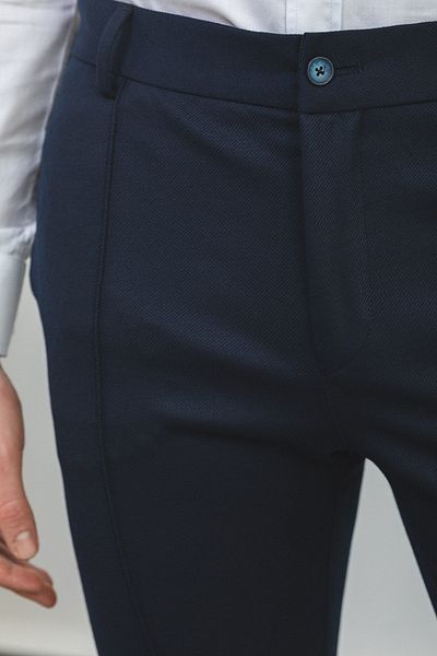 Mcr Super Slim Fit Stripe Detailed Men's Trousers Navy Blue - 38100.22K