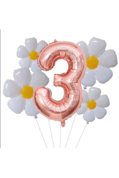 DÜVENCİ TİCARET Daisy Foiled Ballon Age Set