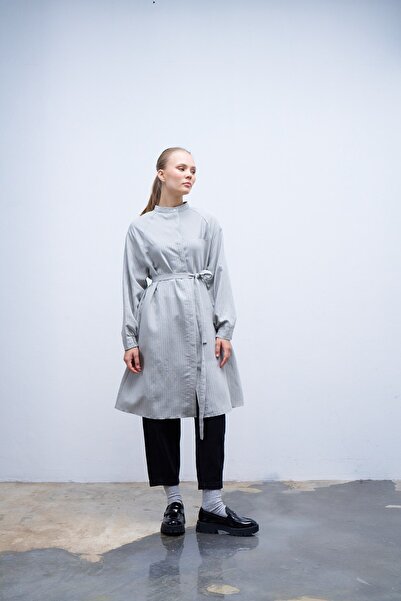 QANU Gray Striped Louie Shirt