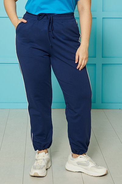Büyük Moda PANTALONI DE TRANSPORT CU TIE DE CONTRAST ȘI PANTALONI DE TRANSPORT