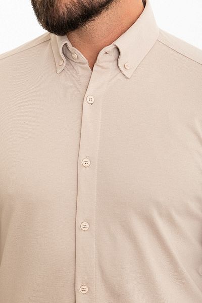 Mcr Straight Slim Fit Men's Shirt Beige - 37844.23K